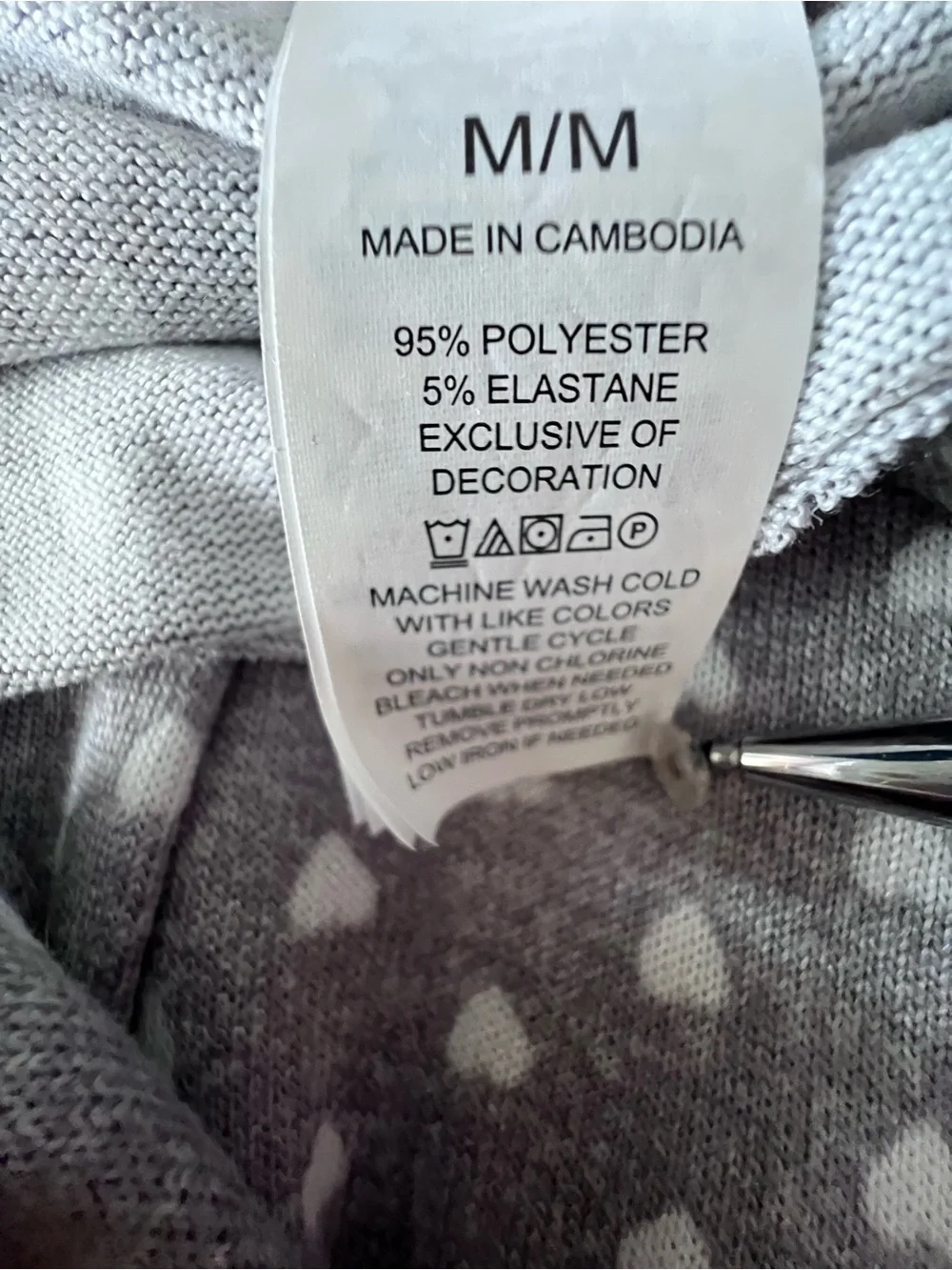 Kate Spade New York Grey and White Heart Print PJ Jogger Set Size M